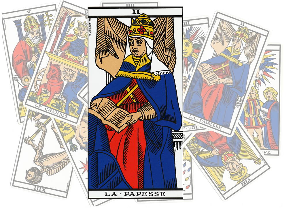 La Papesse du Tarot de MARSEILLE