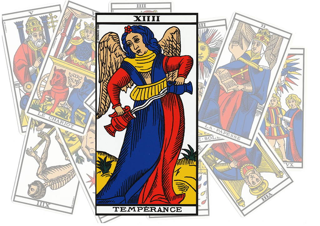 La Tempérance dans le tarot de Marseille