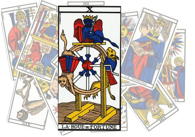 La roue de la fortune dans le tarot de Marseille