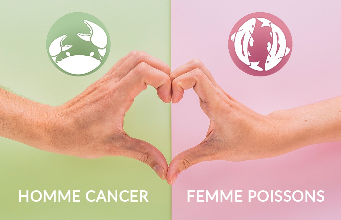 Compatibilité homme Cancer femme Poissons en amour