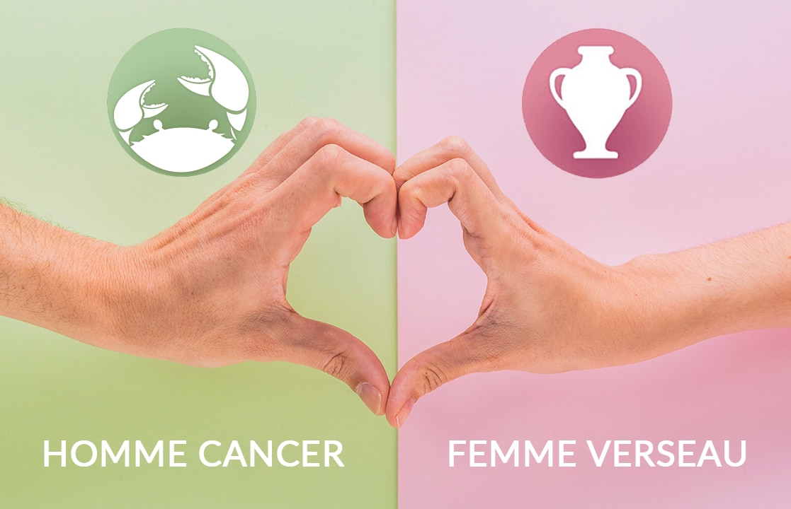 Compatibilité homme Cancer et femme Verseau en amour