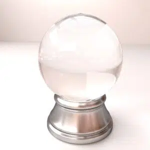 Boule de cristal blanche